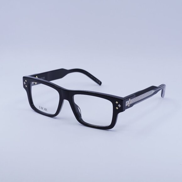 Dior CD DIAMONDO S3I 1000 Eyeglasses Black 53mm Square Frame - Picture 1 of 9